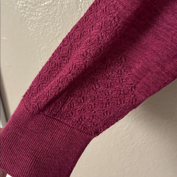 Maurice’s Plus Size Round Hem Tunic Lightweight Sweater 3X Magenta - Picture 3 of 6